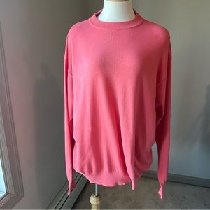 Vintage Benetton Salmon Pink Cotton Sweater